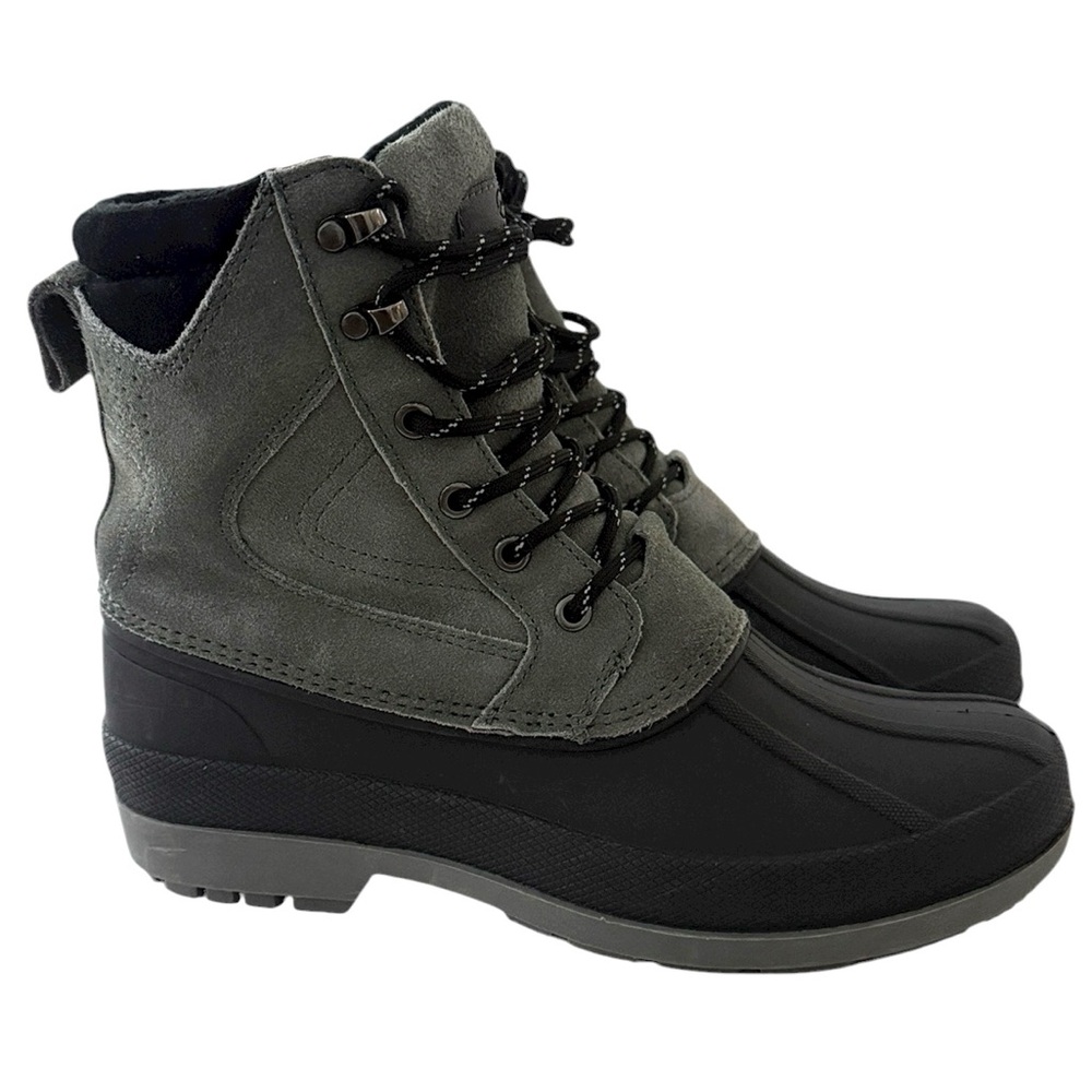 Magellan Outdoors All Weather Gray Black Suede Rubber Duck Boots Men Sz 8